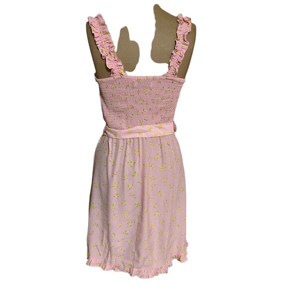 Faithfull The Brand Mini Dress Floral Smocked Sundress - Picture 7 of 9
